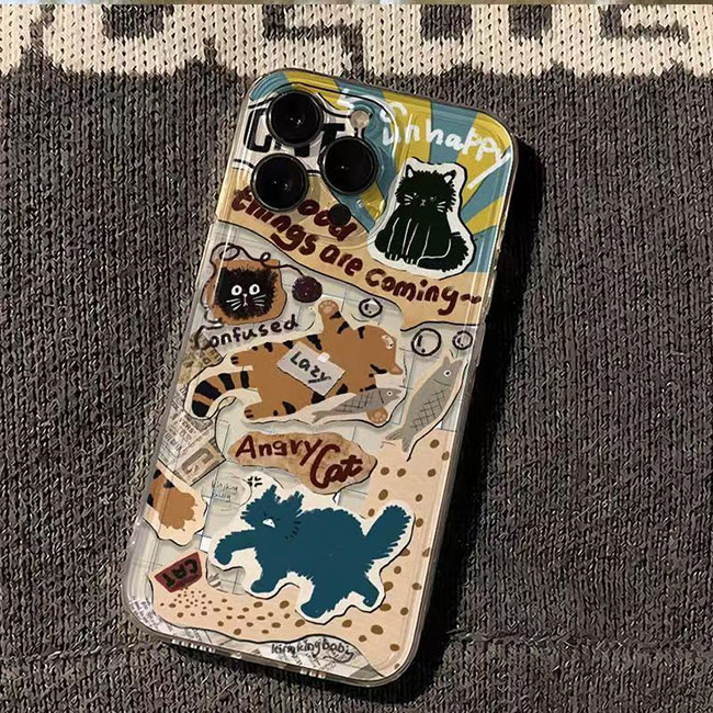 Customized Jungle Animal&Lazy Cat Phone Case