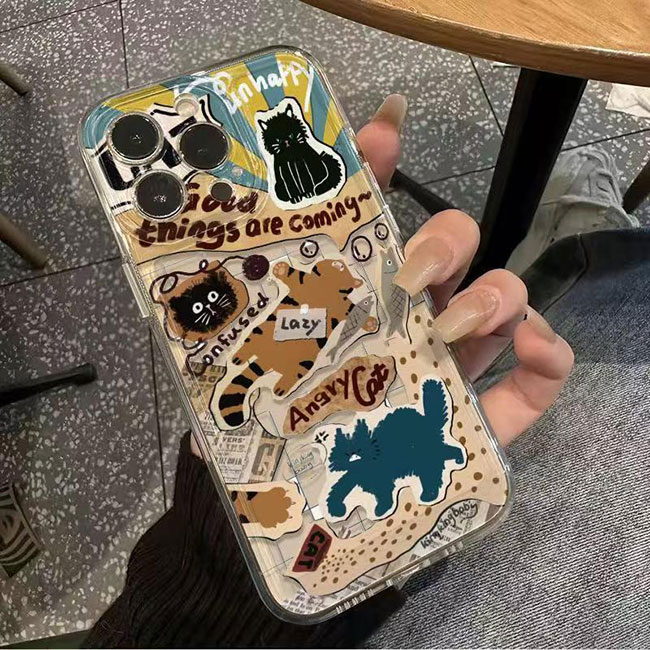 Customized Jungle Animal&Lazy Cat Phone Case