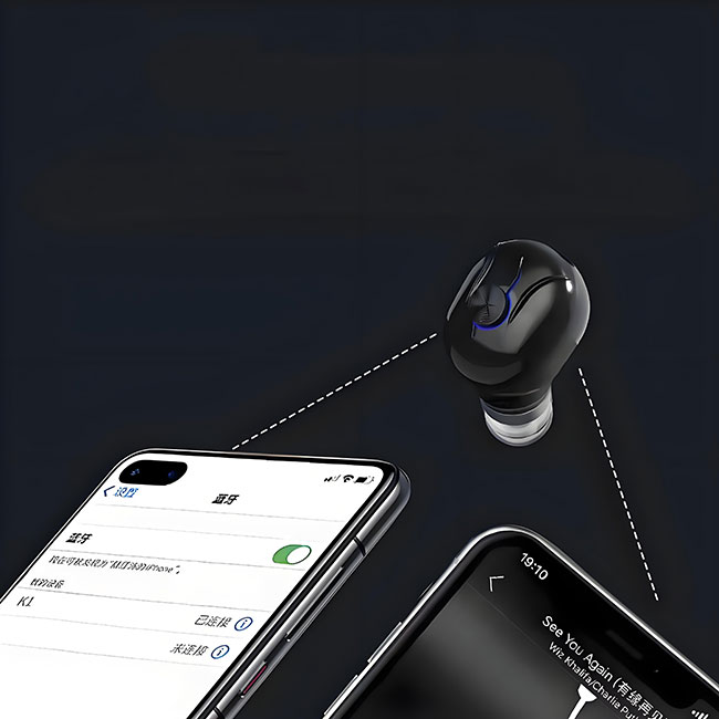 My mini in ear wireless Bluetooth earphones